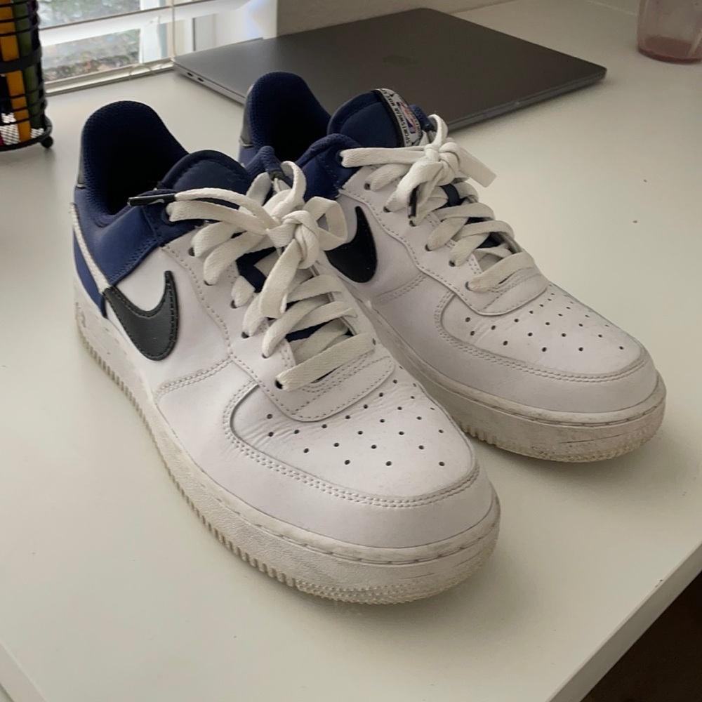 navy blue air forces